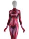Samus Zero Costume Red Color 3D Printed Girl Cosplay Suit
