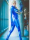Samus Zero Costume Blue Color 3D Printed Girl Cosplay Suit