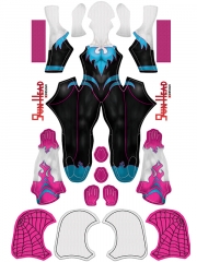 Phoenix Spider-Gwen Birght disfraz de cosplay femenino rosa
