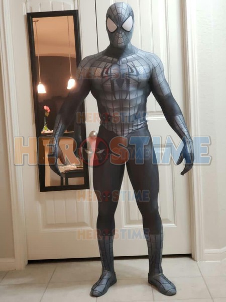 Black Armour Spider-Man Costume 3D Cosplay Spiderman Armour Suit