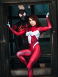 Ultimate Spider-Woman Costume Red Ultimate Spider Woman Cosplay Suit