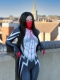Silk Suit Cindy Moon Female Printing Cosplay Costume