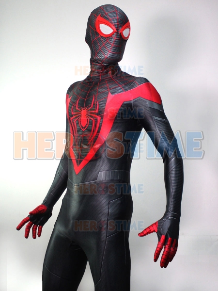Traje de cosplay de Spider-Man Miles Morales PS5