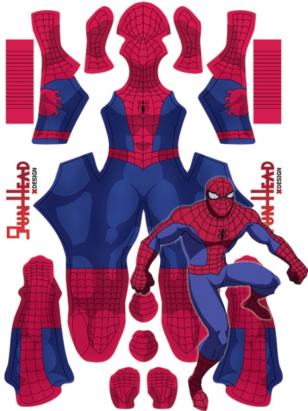 1994 Spider-Man Cosplay Disfraz Versión NOCHE Niños y adultos Traje de Halloween 