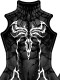 Traje de Carnage negro Venom Disfraz de Cosplay con Músculo masculino