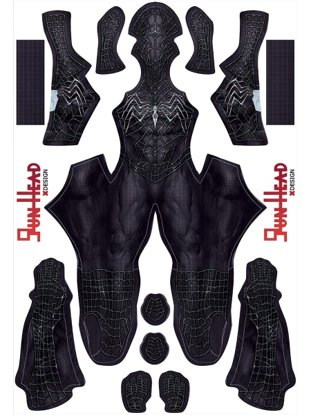 Spider-man 3 Venom Black Spider-Man Cosplay Costume