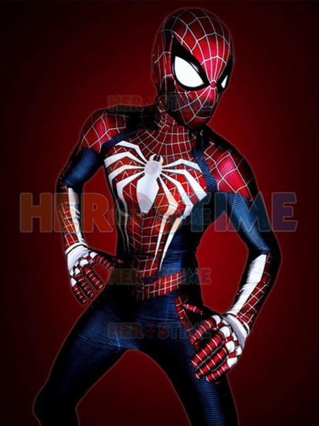 El increíble disfraz de cosplay de traje avanzado de Spider-Man Tasm