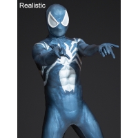 Disfraz de cosplay con estampado de Venom de Marvel Rivals