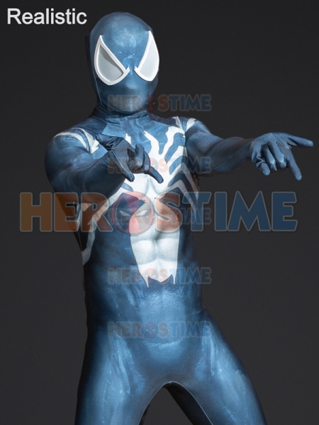 Disfraz de cosplay con estampado de Venom de Marvel Rivals