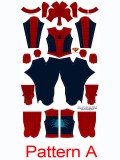 Amazing Fantasy Spider AF15 7 Pieces Cosplay Costume