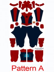 Amazing Fantasy Spider AF15 7 Pieces Cosplay Costume