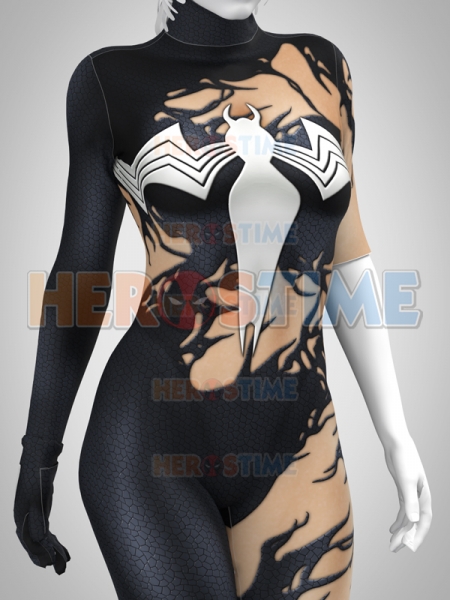 Symbiote Takeover Spider Female Cosplay Costume