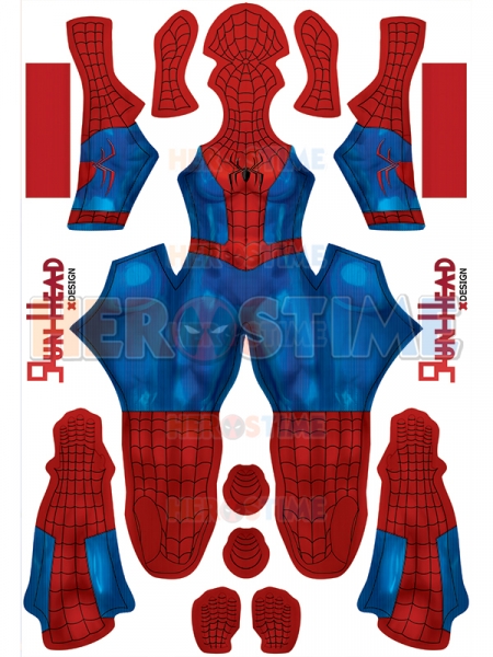 Spider-Man Costume | Spandex Spider-man Suit Kids Adults Spidey Suit ...