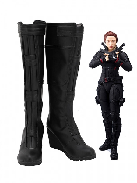 Avengers Endgame Black Widow Superhero Cosplay Boots 