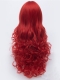 80cm Red Curve Firestar Female Superhero Wig