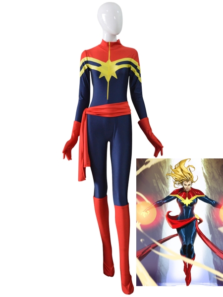 MsMarvel Carol Danvers Female Superhero Costume