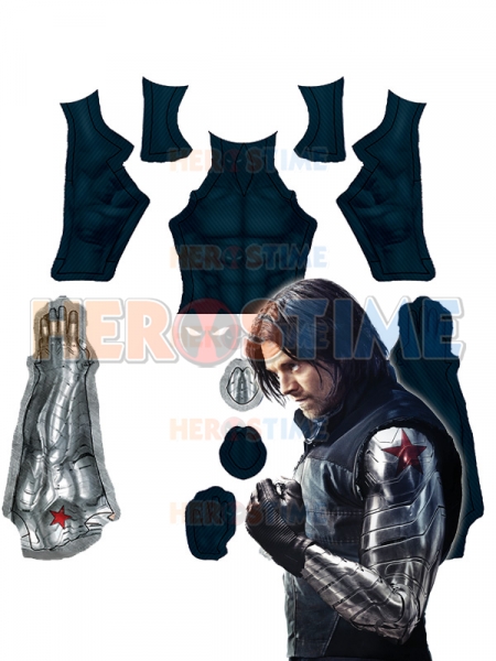 Winter Soldier Suit Bucky Barnes T Shirt Long Sleeves