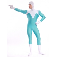 Frozone Spandex Costume Blue white Supersuit Frozone Spandex Costume Blue white Supersuit