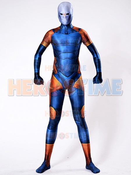 Cyborg Ninja Gray Fox Costume Blue Cosplay Suit