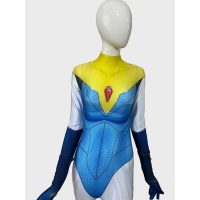 Disfraz de Cosplay con Estampado de Blazer Rubio Dispatch