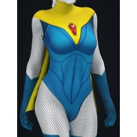 Blonde Blazer Mandy Dispatch Superhero Costume Blonde Blazer Mandy Dispatch Superhero Costume