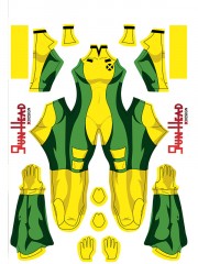 Rogue X-men 97 Printing Cosplay Costume