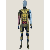 Disfraz de cosplay de impresión masculina de cable X-Men  
