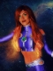 Disfraz de Spandex de Starfire de Teen Titans Cosplay  