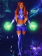 Starfire Spandex Cosplay Suit Teen Titans Superhero Costume