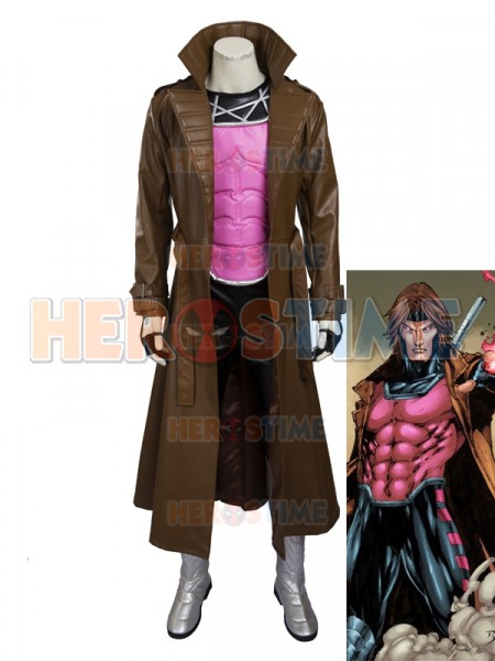 2016 New Style Gambit X-men Superhero Cosplay Costume