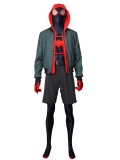 Into the Spider-Verse Spiderman Costume Miles Morales Deluxe Cosplay Costume