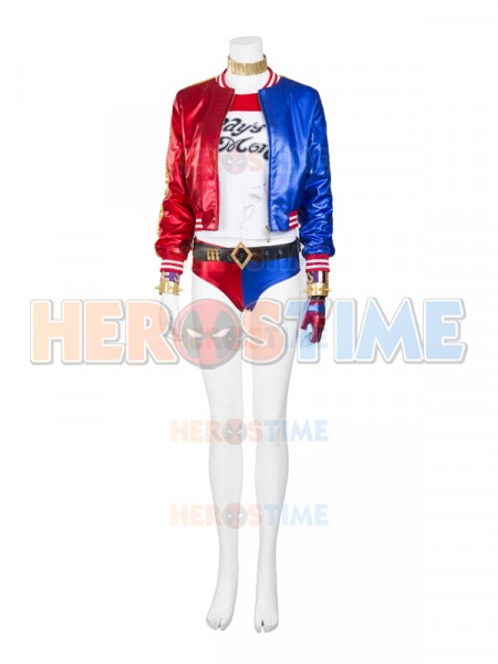 Suicide Squad Harley Quinn Cosplay Costume Full Set
